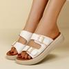 35-43 New Summer Casual Sandals for Women, Comfortable, Non-slip, Buckle, One-strap Sandals