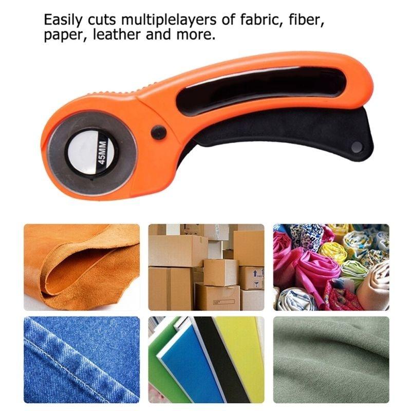 45 мм роторный резак, набор лезвий, круглый стеганый кожаный резак для ткани, инструмент для шитья изделий из кожи