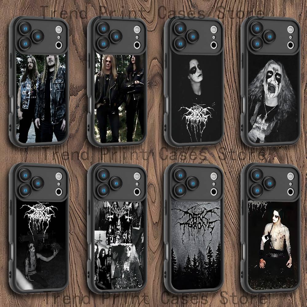 Чехол для телефона D-Darkthrone для iPhone 17,16,15,14,13,12,11,Pro,Max,Plus,X,XS,SE4,E,Mini Черный Утолщенная рамка Чехол