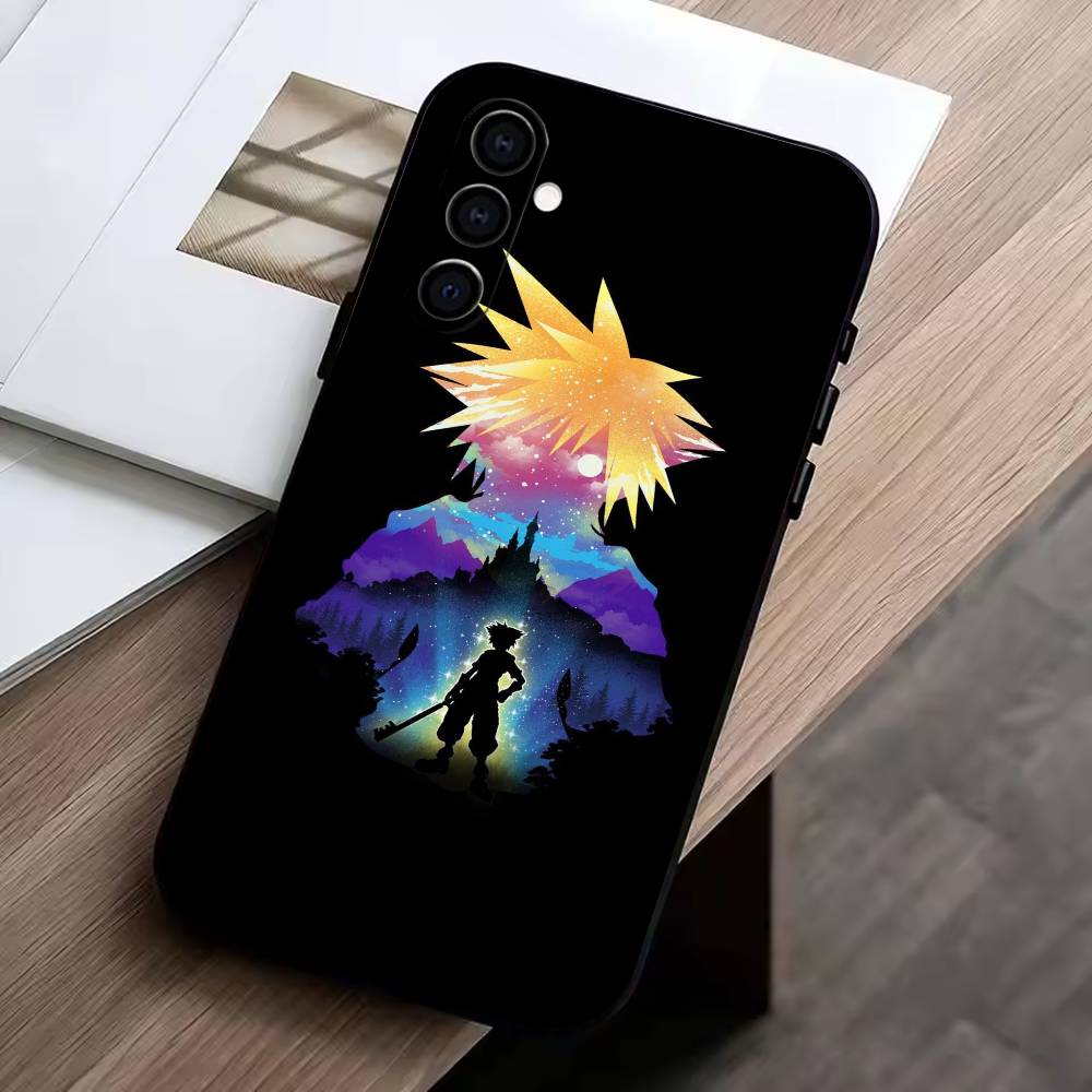 KH-Kingdoms Hearts G-Игра Чехол для телефона Черный Силикон Мягкий Для Samsung Galaxy A73,A72,A71,A70,A53,A52,A51