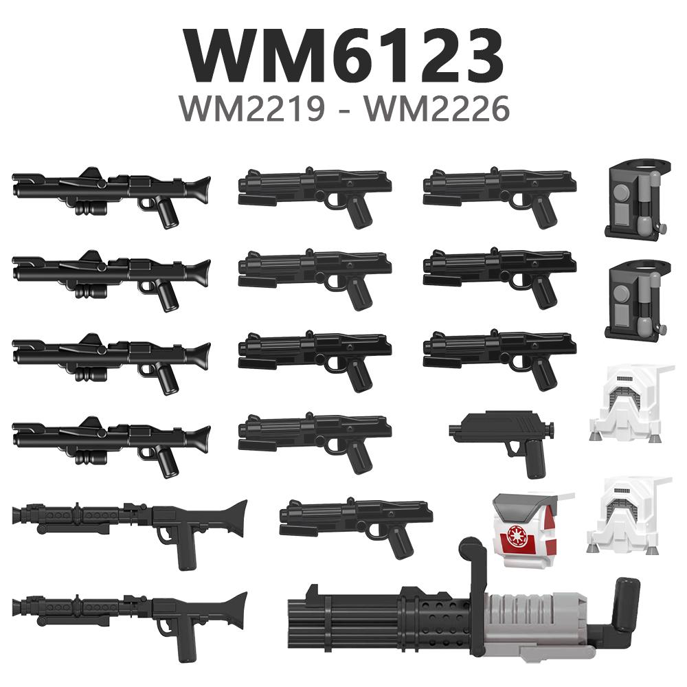 WM6123 Совместимые Детали Фигурок Действия WM2219 WM2220 WM2221 WM2222 WM2223 WM2224 WM2225 WM2226 Кирпичи WM Блоки Аксессуары Игрушки