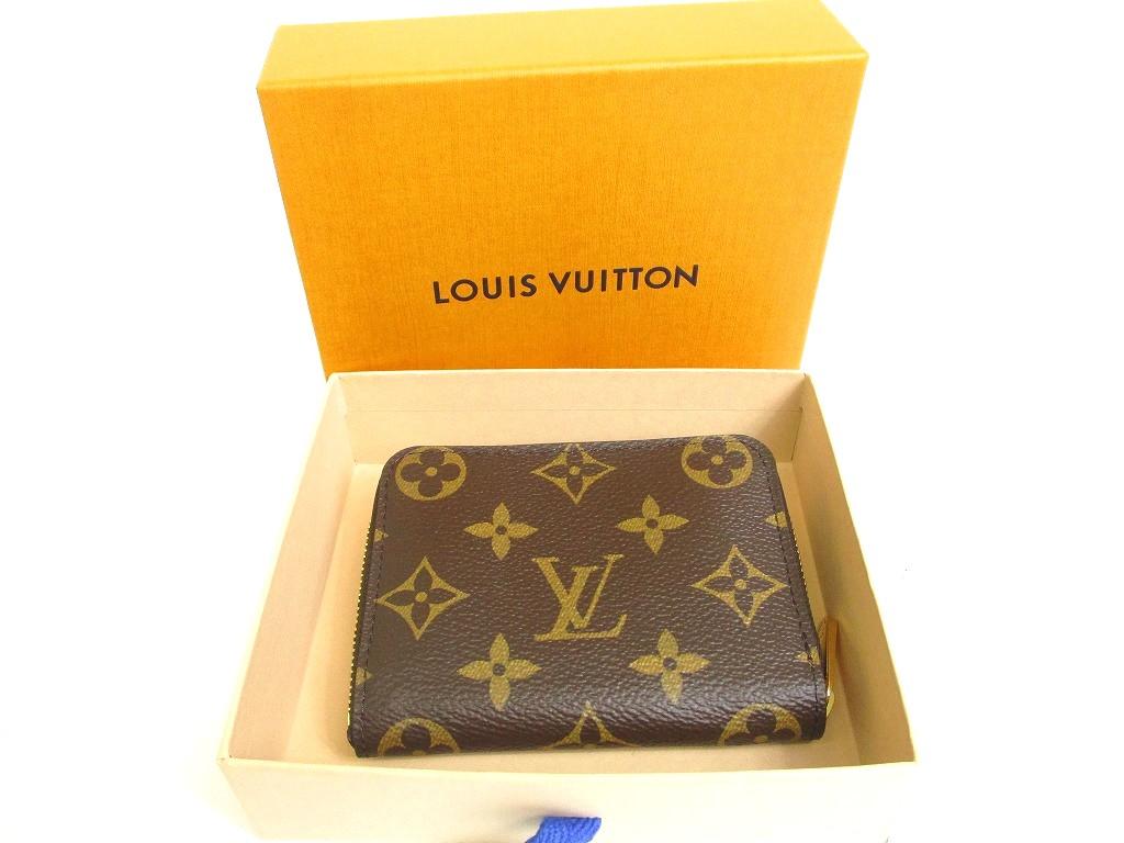 Оригинальный кошелек для монет LOUIS VUITTON Monogram из коричневой кожи #a932  Восстановленный