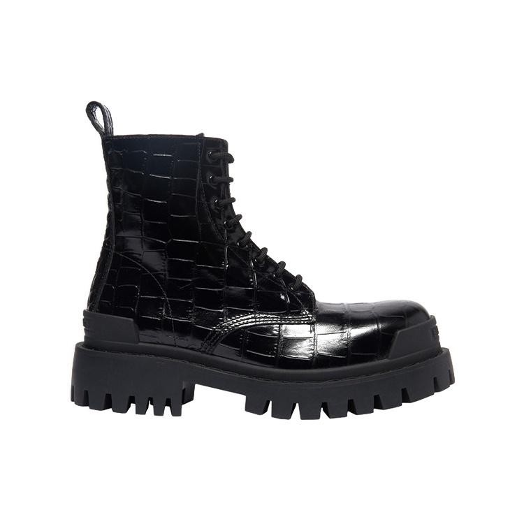 (WMNS) Balenciaga Strike Martin Boots Black Women's 600970WA9D01000