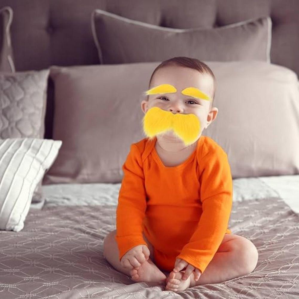 Вечеринка Макияж Бал Усы Брови Набор Желтый Девушки Эльф Одеваются Реквизит Для Детей