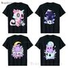 Pastel Goth T Shirt Men Women Kawaii Cartoon Gothic Cat Clothes Harajuku Shirt Unisex Graphic Tees Female Hip Hop T-shirt Male
