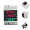 AD23-D52-2058 Ваттметр на DIN-рейку Вольтметр Амперметр Коэффициент мощности Цифровой измеритель AC80-300V Многофункциональный Измеритель кВтч Гц 0-100А