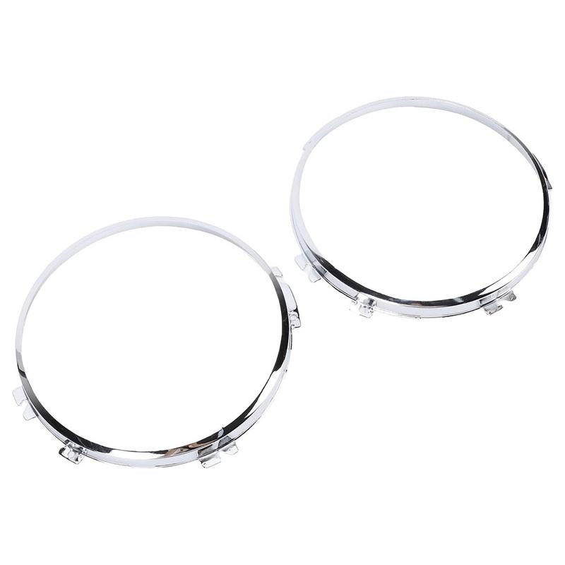 1Pair 7inch Alloy Chrome Headlamp Retaining Bezel For Land Rovers Series 2 2A 3 Models PRC7992 STC1485 Car Lights Accessories