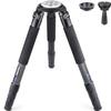 INNOREL Carbon Fiber Camera Tripod with Nut 40kg Load Telescopic Pipe 75mm Bowl for Digital Telephoto Mirrorless Professional Use for Bird and Animal