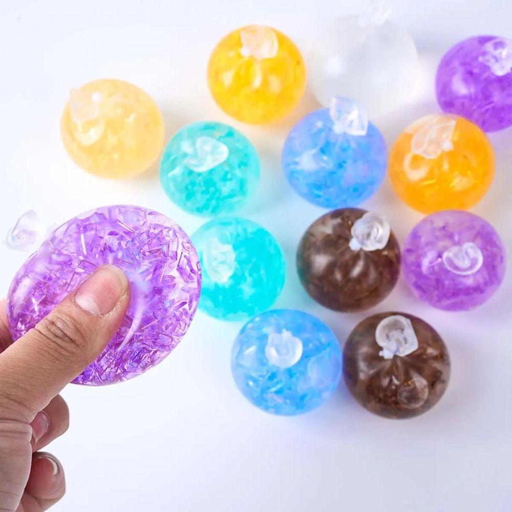 6Pcs Elastic Stretchable Clear Empty Ball Transparent Squishy Empty Shell Squish Toy Production