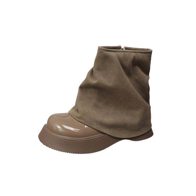 Простые нишевые взрывные британские ботинки Martin на толстой подошве женские летние 2025 новые нишевые супер пожарные короткие ботинки в стиле вестерн