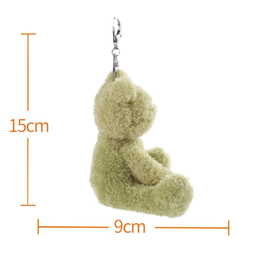 Apricot Lamb Velvet Frog Cute Soft Keychain Plush Toy, Perfect for Boys and Girls, Fits Kids Backpacks and Purses, 15cm