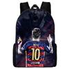 2024 Новый Мбаппе Месси Роналду Неймар Футбольный принт Рюкзак Сумка для ланча Пенал Набор Прочный полиэстер Милый геометрический дизайн