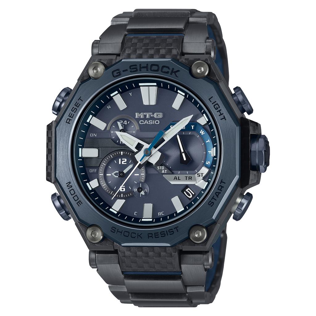 Casio Мужские кварцевые часы G-SHOCK из нержавеющей стали, водонепроницаемость 200 м, модель MTG-B2000YBD-2A