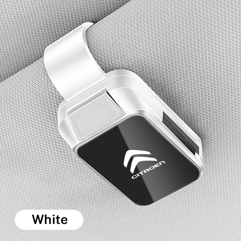 High-end Car Glasses Storage Box Universal Car Visor Sunglasses Storage Rack Bag For Citroen C1 C2 C3 C4 Grand Picasso C3-XR DS alz123