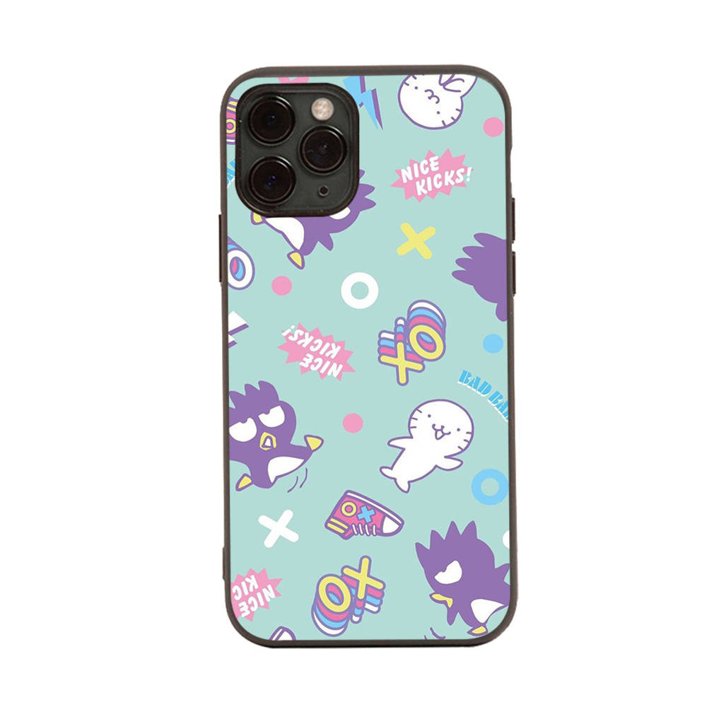 Чехол HK24 Badtz Maru Cartoon Black Sofe для iPhone 16 15 Plus 14 13 Pro 8 SE XR XS Max P30 Nova 5T Y5P Y6 Y7 Y8P Y9 Realme C30 C33 C31 VIVO Y36 V27