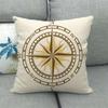 Nautical Elements: Rudder And Compass Digital Printing Short Plush Pillow Covers For Car Sofa Office Cushion Cover Home Goods