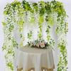 Искусственные цветы, свадебная лоза, свадебный декор, украшение из плюща, настоящее прикосновение, шелковая цветочная веревка, домашняя подвесная гирлянда, вечерние