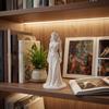 3D-печатная фигурка Колдуньи с эльфийскими ушами, женская статуэтка, скульптура, украшение для дома, офиса, книжной полки, рабочего стола