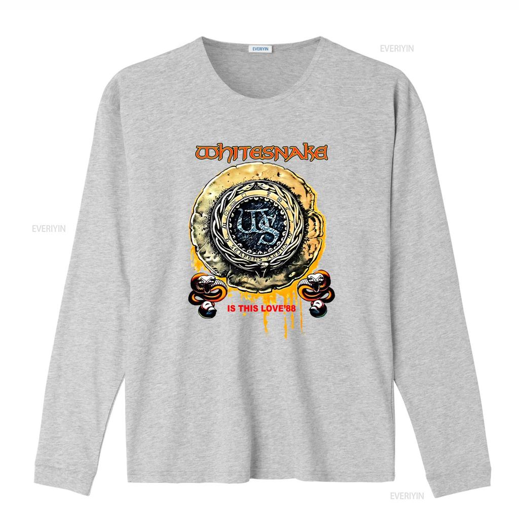 Whitesnake is This Love 88 Concert T shirt Rock Band with Logo and Vintage Design vintage Washed designer clothes Stylish