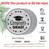 2D Flat Aluminum Graduation-themed Wall Hangings, Available in Multiple Sizes, Featuring A Black and White Badge-style Design, Are A Perfect Choice