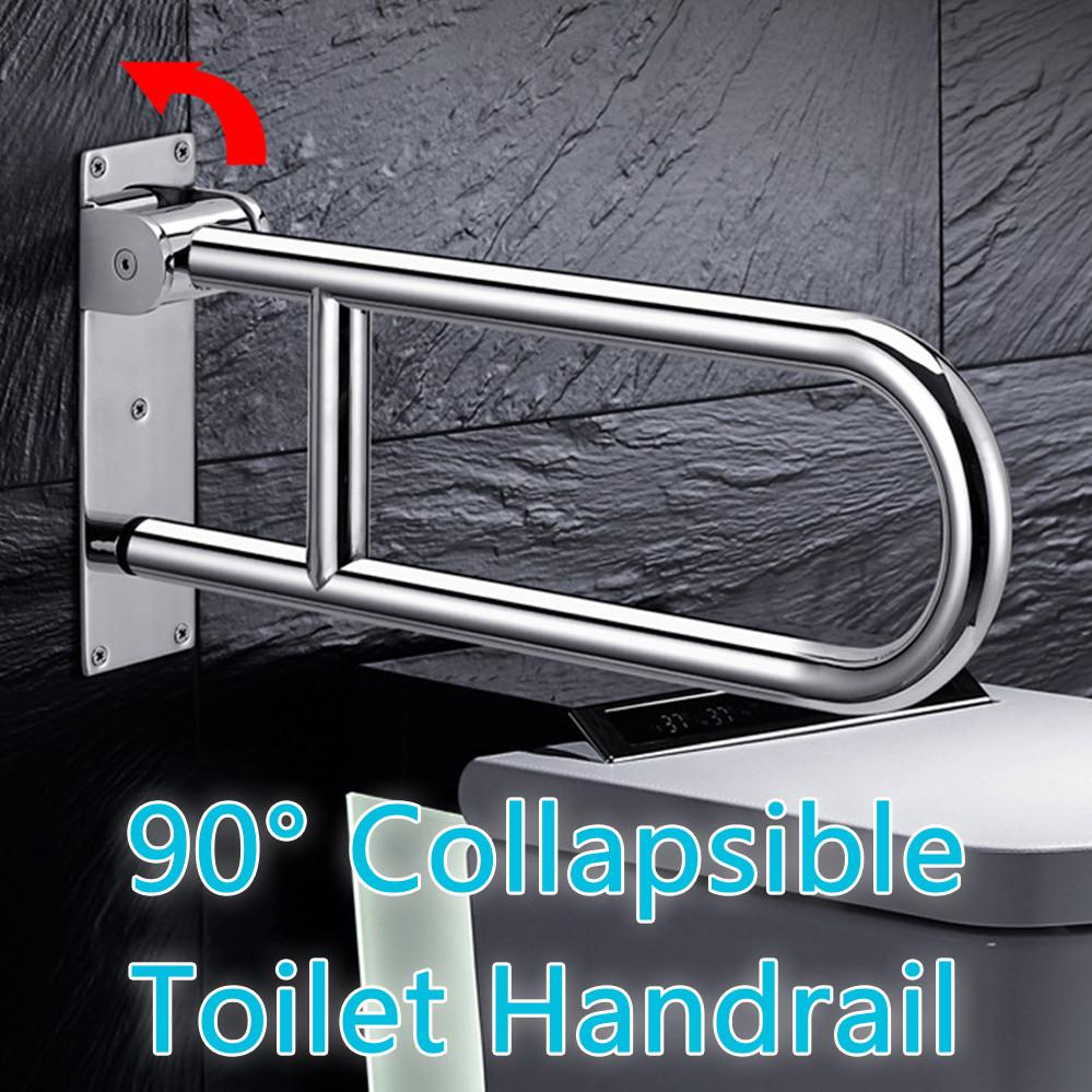 304 Туалет Ванная Складной Поручень для Инвалидов U-образная Ручка Поручень из Нержавеющей Стали Безопасность Пожилых