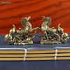 Brass "Horse To Success" Figurine - Feng Shui Wealth Statue With Gourd  Coins For Home Office Decor