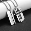Fashion Cross Bible Pendant Necklace Mens and Womens Stainless Steel Box Necklace Religious Accessories Gift