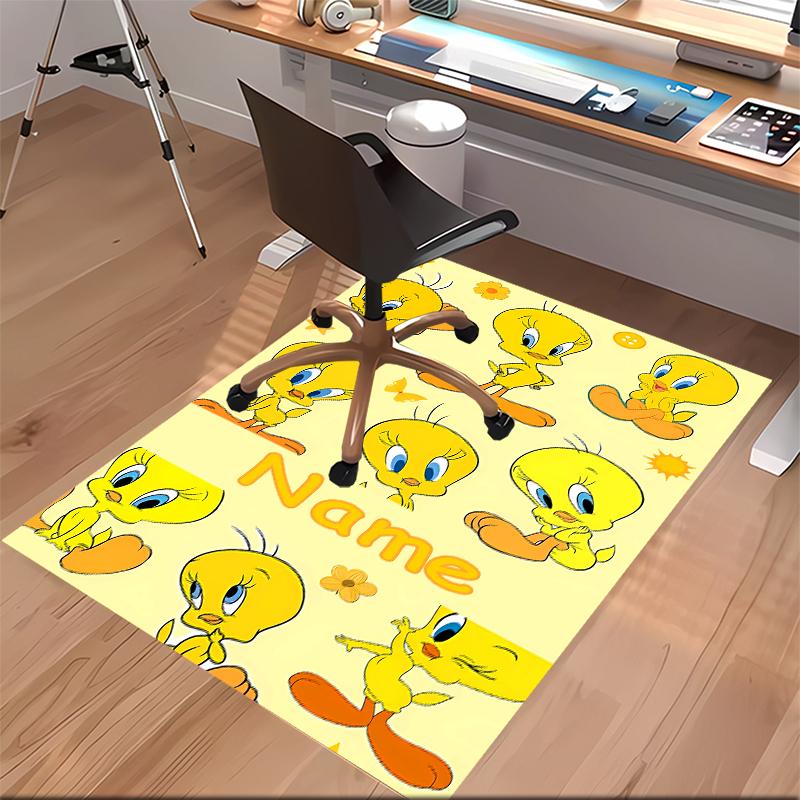 Custom personalization Tweety Print Area Rug - Soft, Washable Non-Slip Indoor Mat,Living Room,Home&Office Decorative Rug