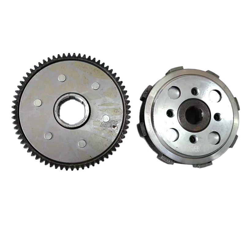 CG125/CG150 Motorcycle Clutch Basket Assembly with 4 Studs & 5 Clutch Plates