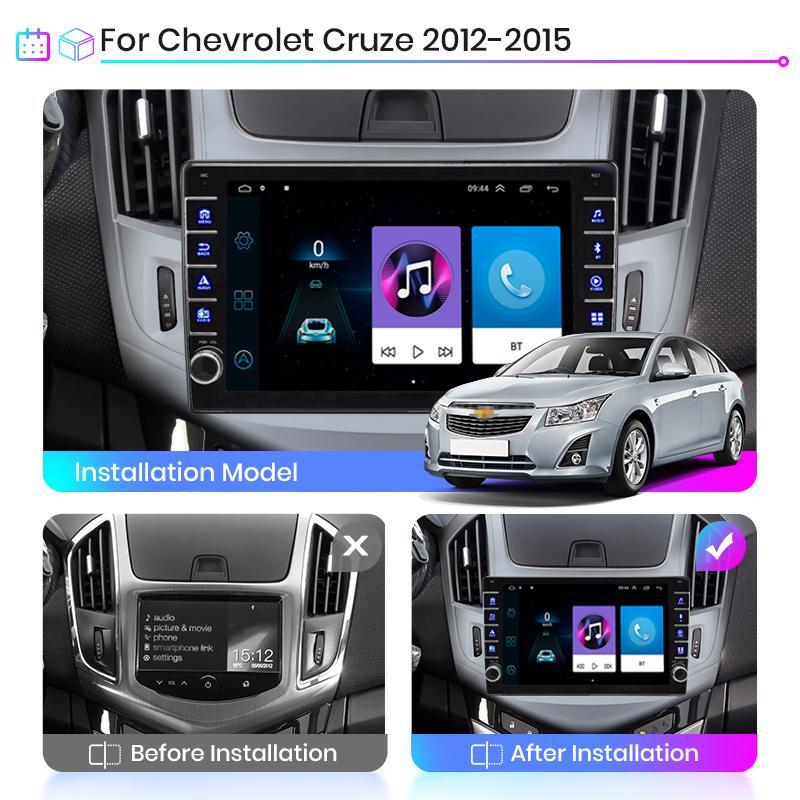 Автомобильное радио для Chevrolet Cruze 2012-2015 с кнопочной ручкой 2Din мультимедийный плеер Android GPS-навигация головное устройство 2din 1 + 16 ГБ
