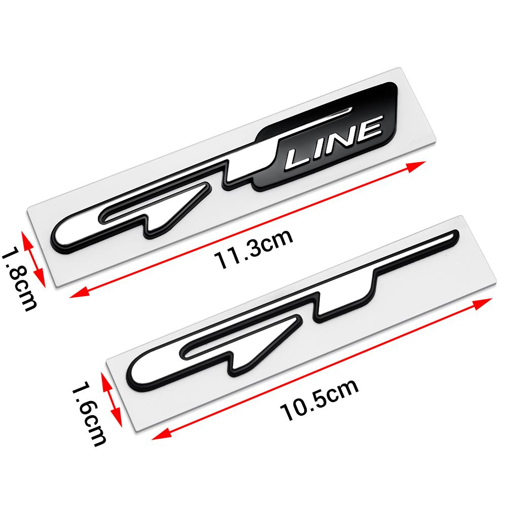 AIK1 3D ABS GT LINE Emblem Car Body Tail Badge Sticker Decoration For KIA Sportage Niro Rio Ceed Soul Sorento Picanto Optima K Cerato
