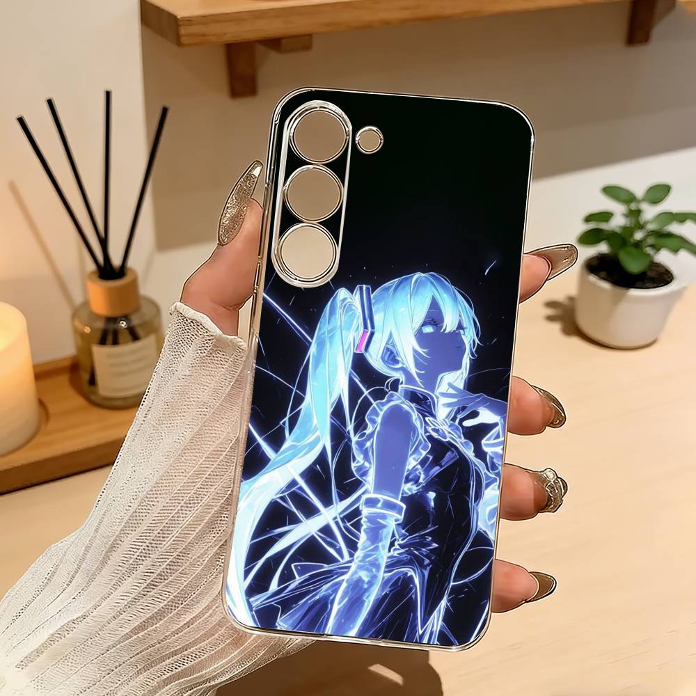 H-Hatsune Anime Miku Phone Case For Samsung Galaxy A71,A70,A52,A51,A40,A30 Transparent Cover