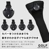 Sulanx Golf Headcovers for Driver, Fairway Wood and Utility, Black, 3-Piece Set