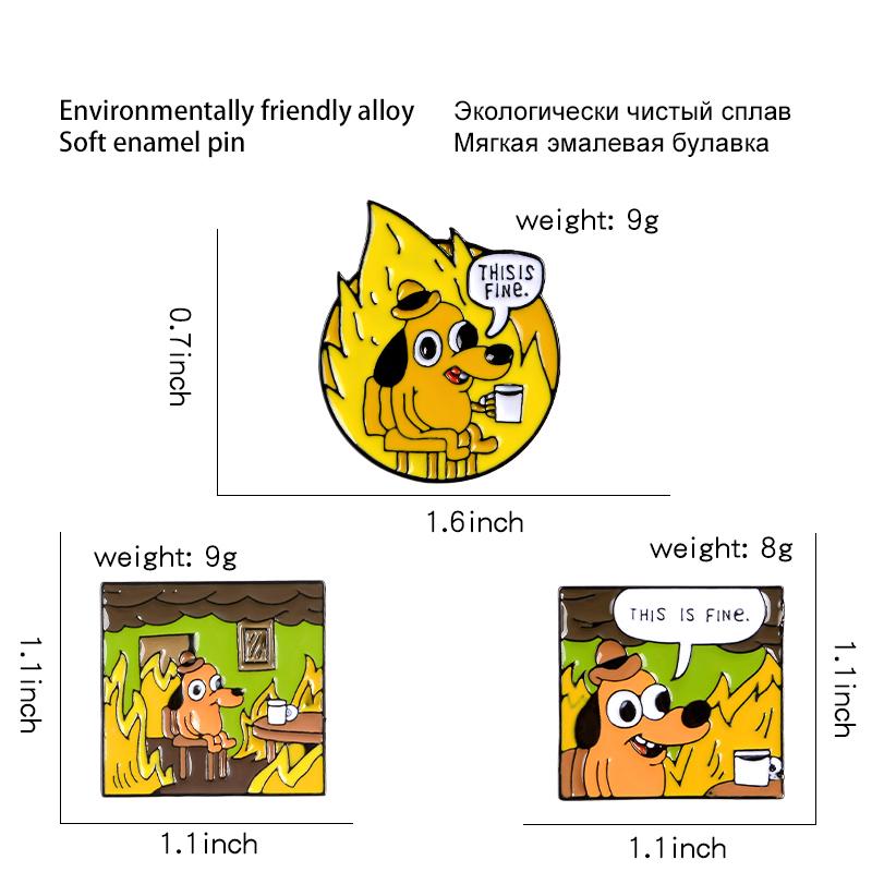 ЭТО ПРЕКРАСНО Эмалевые булавки, броши с изображением мультяшной собаки, лацкан, рубашка, сумка, забавный значок с изображением животного, ювелирные изделия, подарок для поклонников и друзей