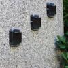 Новый солнечный 4LED теневой настенный светильник для уличного сада, украшения двора, бытовой ночник, водонепроницаемый верхний и нижний светящийся декоративный настенный светильник