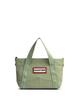Nylon Mini Top Clip Tote Bag Glam Green UBS1203KBM,