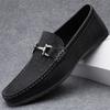 Fashion British Style Men's Metal Buckle Loafers Soft Soles Comfortable Business Casual Shoes Versatile Oxford Spring Luxurious Moccasin