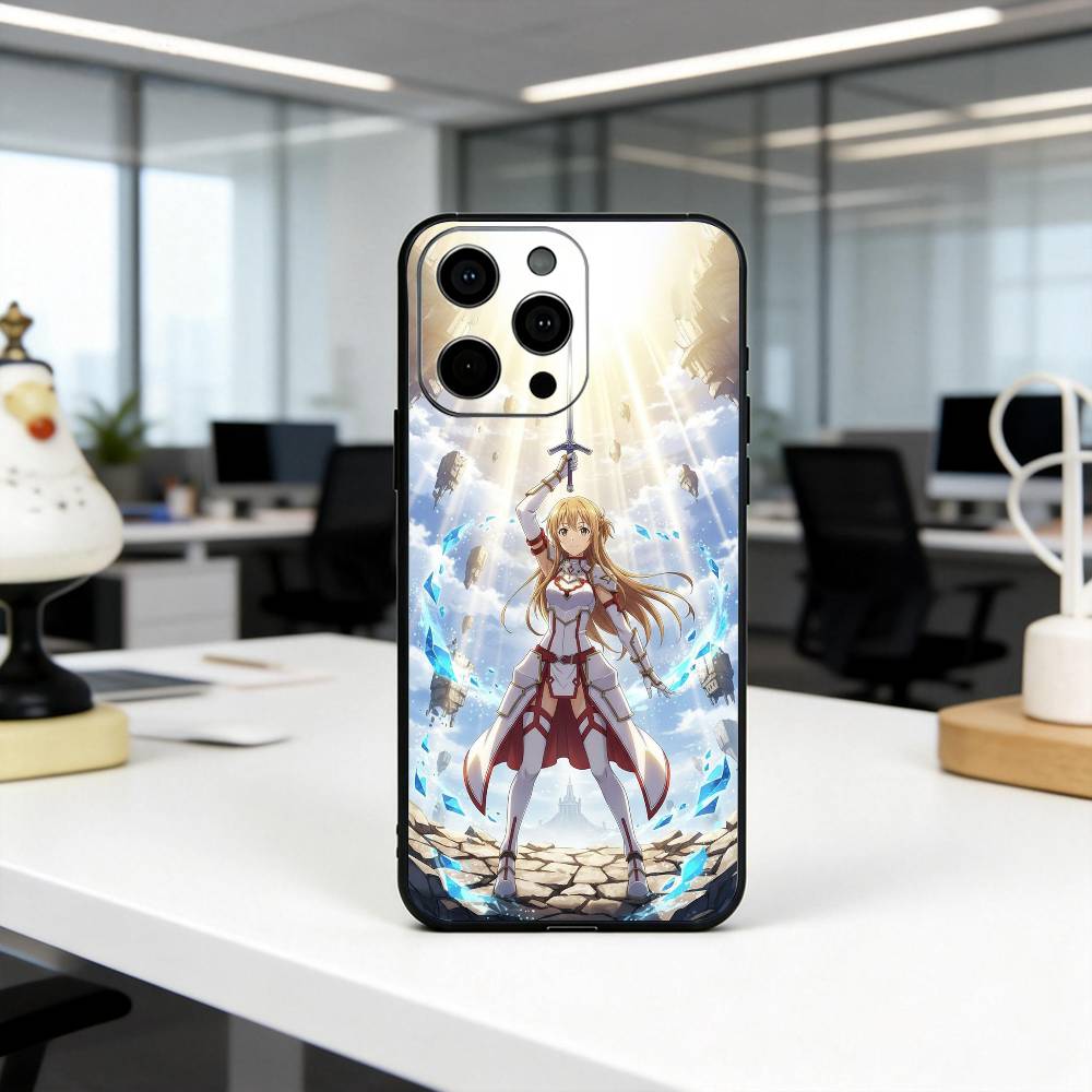 Чехол для телефона Sword Art Online A-Asuna Y-Yuuki-es Силиконовый Мягкий Для IPhone 17 16 15 14 13 12 11 X XR Plus Pro Max Plus