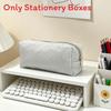 Bubble Yarn Stationery Bag With Embroidered Stripes For Office And School Use