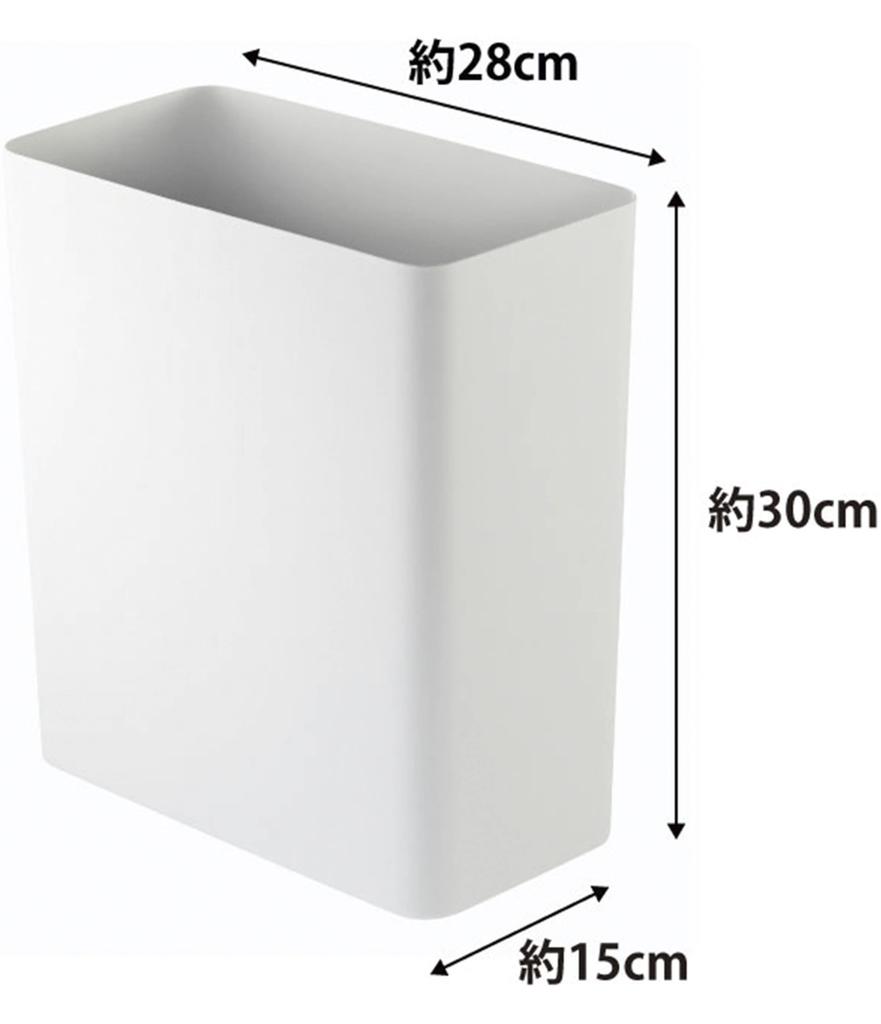 Yamazaki Jitsugyo Мусорный бак Tower Square Белый 2915