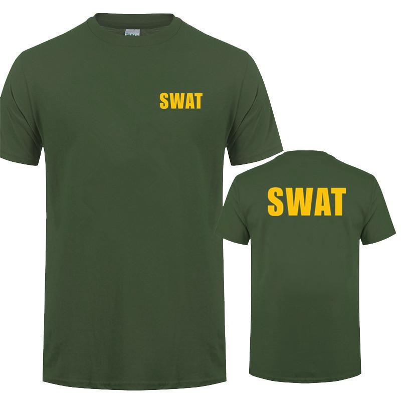 Swat T Shirt Summer New Clothing Cotton Casual Short Sleeve Unisex T Shirts Hip Hop Swat Tees Tops Ot035