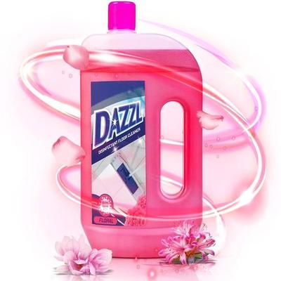Dazzl Средство для мытья полов (Цветочный) - 975 мл | Убивает 99,9% микробов | Дезинфицирующее средство для очистки поверхностей