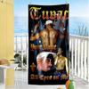 2pac Customize Your Name Beach Towel Soft Durable Quick-Dry Suitable for Swimming Gym Camping Yoga Vacation