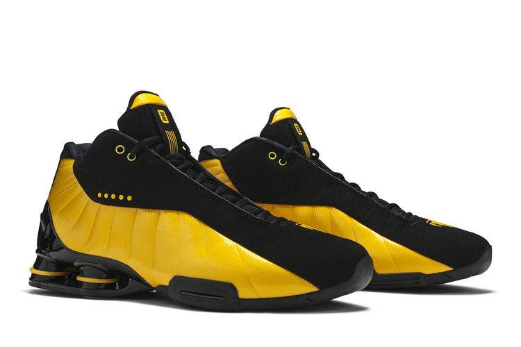 Мужские кроссовки Nike Shox BB4 Черный Университетское золото Черный/Университетское золото