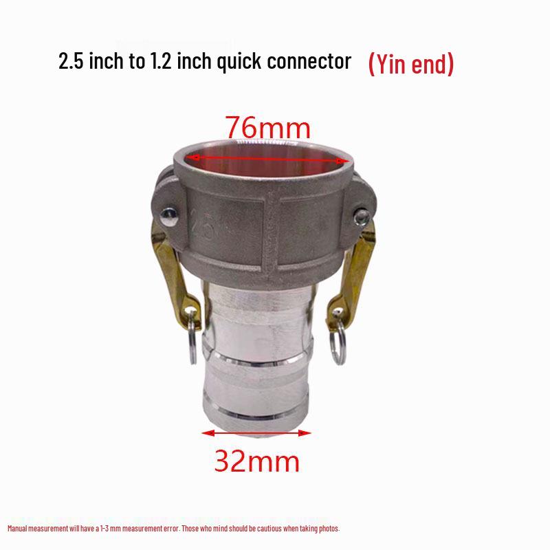 Aluminum Alloy Type C Male & Female Quick Coupler Hose Fittings with Reducing Lever