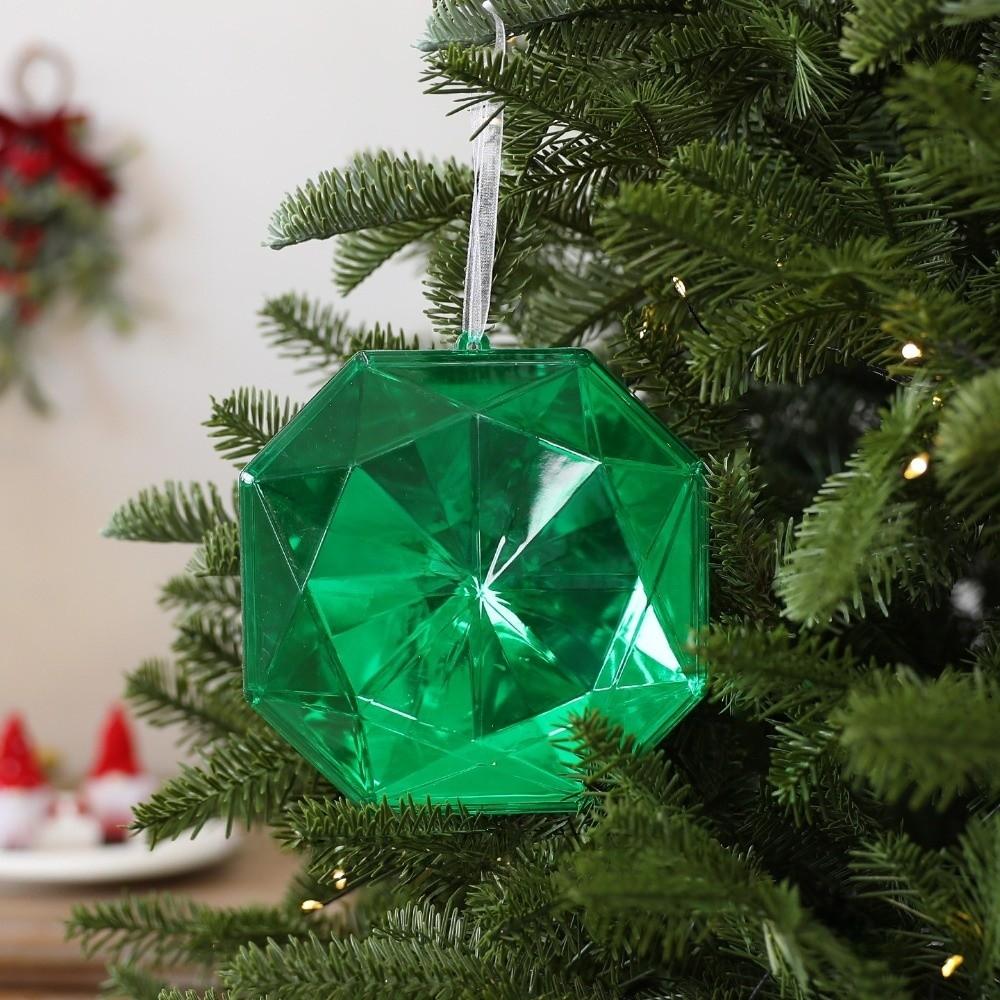 DIY Xmas Tree Hanging Pendant Transparent Christmas Tree Ornaments Wedding Supplies