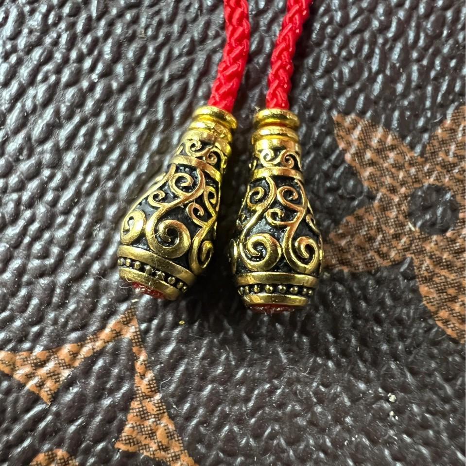 Позолоченное серебро 925 пробы Будда Голова и Пагода Вэньвань 108 бусин Мала Браслет Набор аксессуаров
