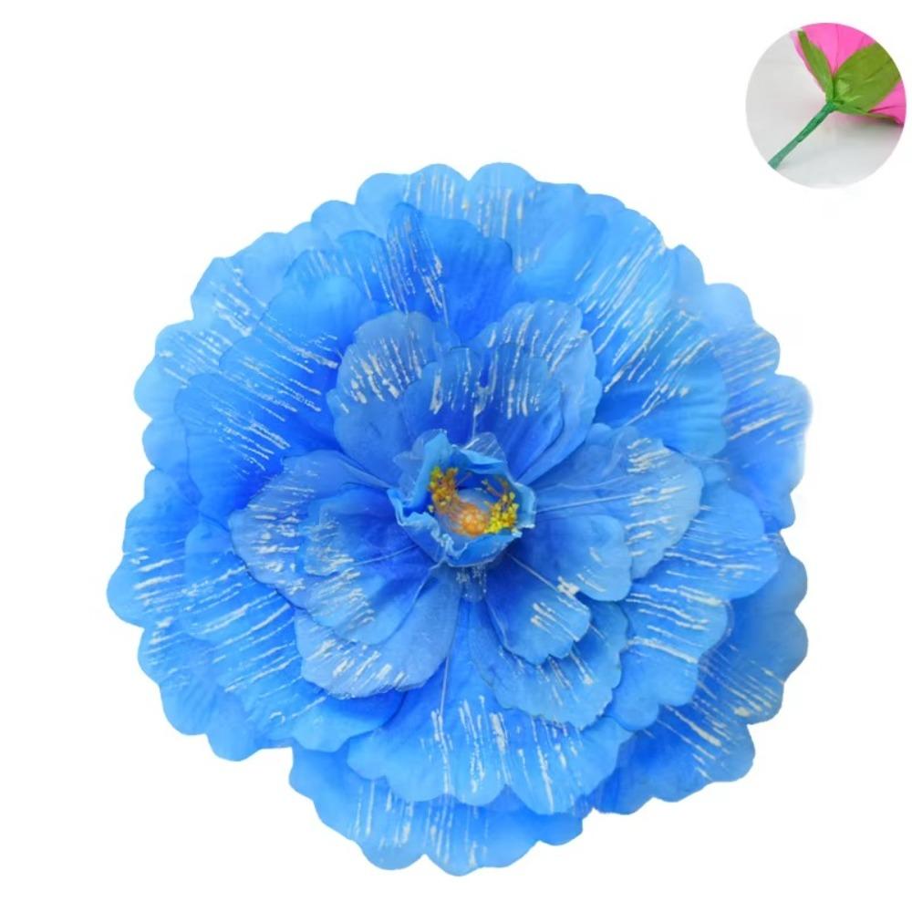 Большие Искусственные Цветы на Стебле Держатели Цветов Пион Цветочный Фестиваль Празднование Свадебный Фон Танцевальное Представление