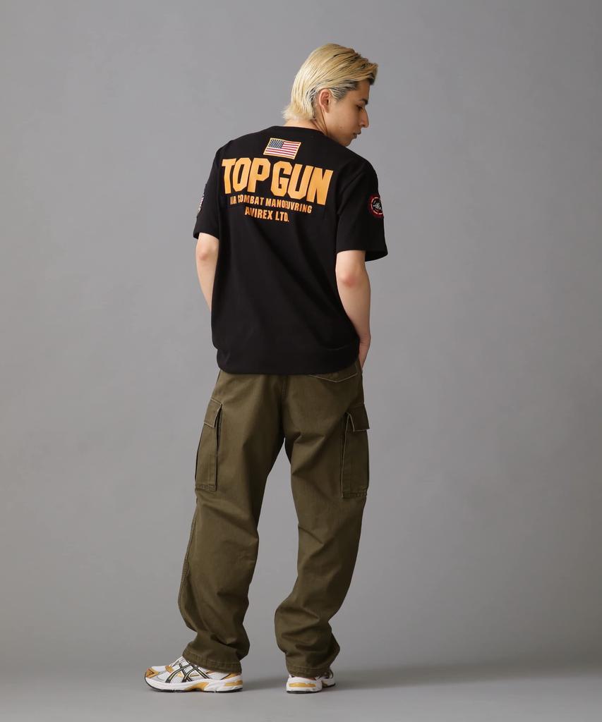 TOP GUN PATCH PRINT Top Gun Patch Print L 010 Black [AVIREX] & T-SHIRT / & T-Shirt Men's 783-3934013