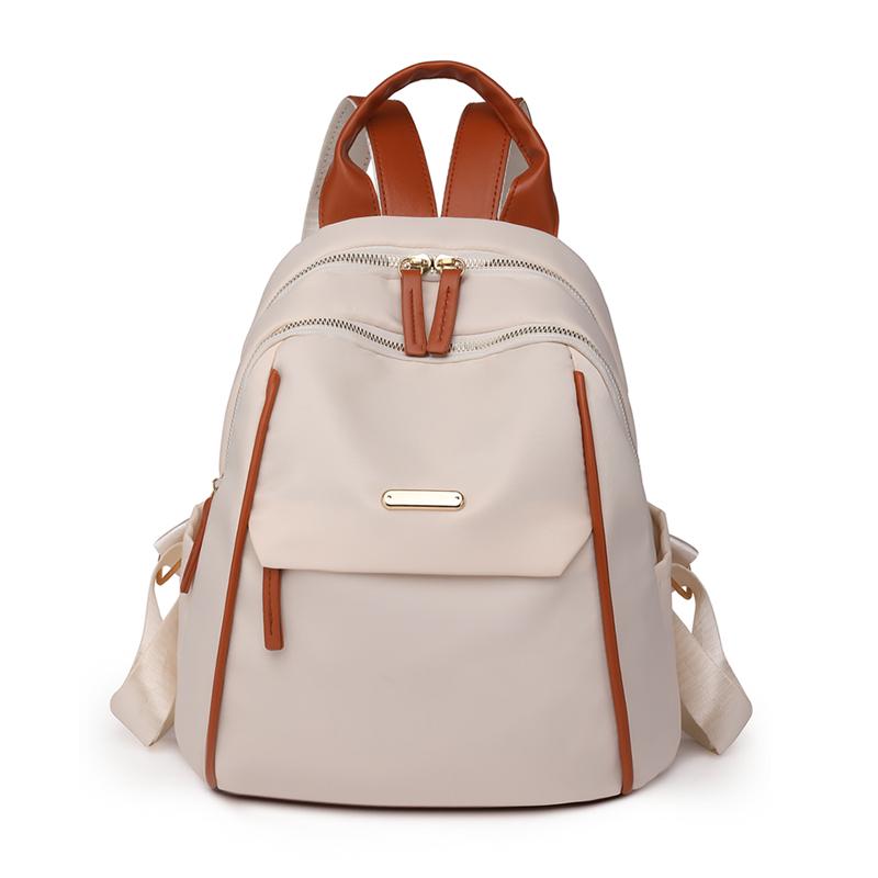 Модные женские высококачественные нейлоновые рюкзаки, женский дорожный рюкзак большой вместимости для девочек-подростков, сумка через плечо с цветными блоками